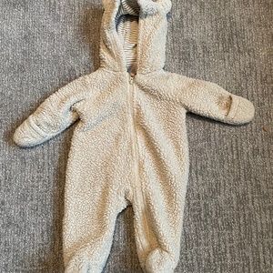 Carters sherpa pram fleece bear bunting